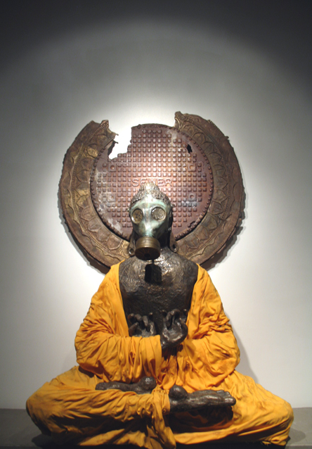 dubstep gas mask. gas mask buddha
