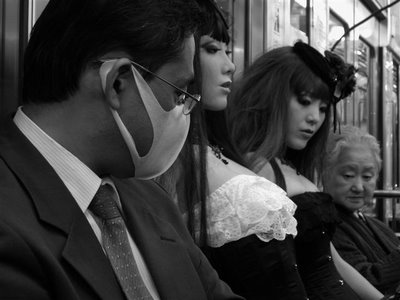 Doll on Train Monochrome (24)